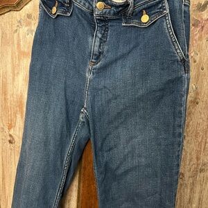 Gerard Darel High Rise Blue and Gold Jeans